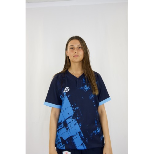Maillot de rugby sublimé col V