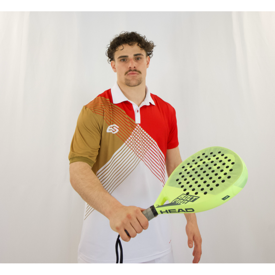 Polo de tennis élasthanne microperforé