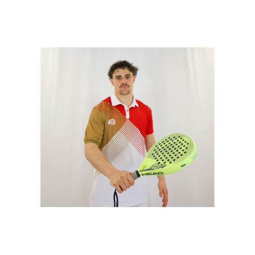Polo de tennis élasthanne microperforé