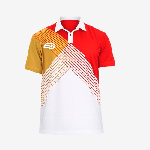 Paolo-polo de tennis élasthanne micro-perforé