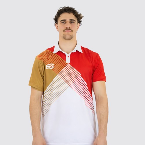 Paolo-polo de tennis élasthanne micro-perforé